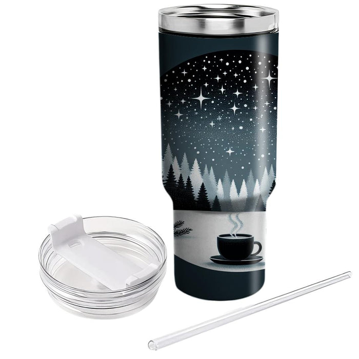 Winter Starlit Forest  Custom Tumblers