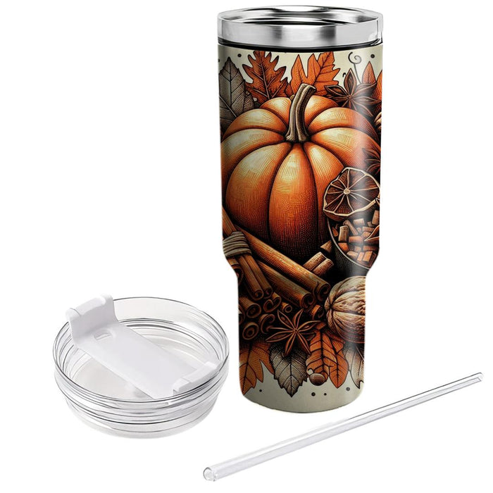 Autumn Spice And Everything Nice Tumblers With Lids