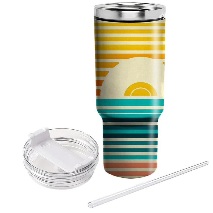 Sunny Days Stripe  Personalized Tumblers