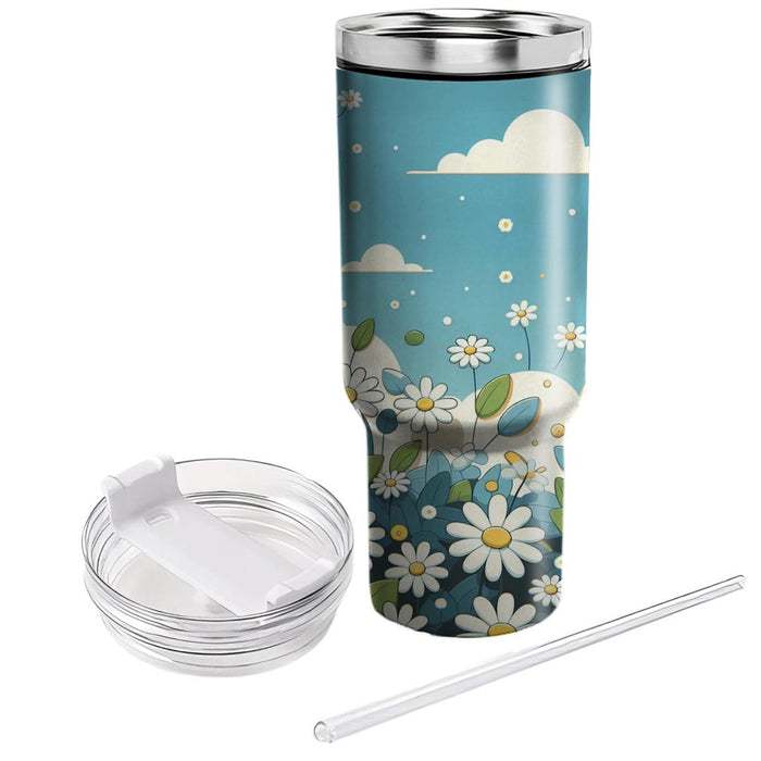 Whimsical Daisy Parade  Tumbler Cups