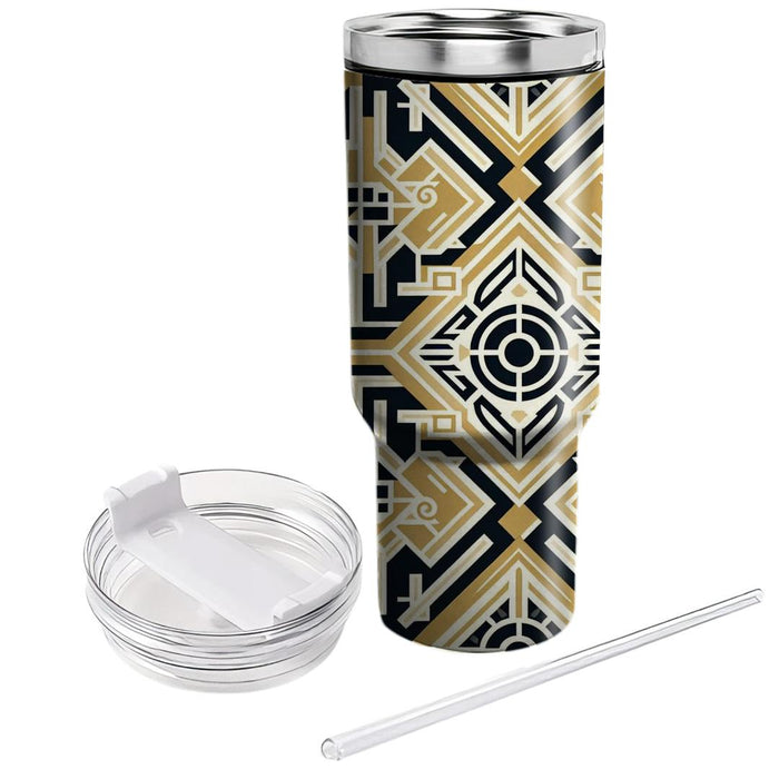 Geometric Art Deco Blocks  Tumblers For Gifts