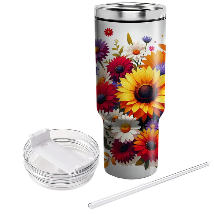 Vibrant Bloom  Unique Tumblers