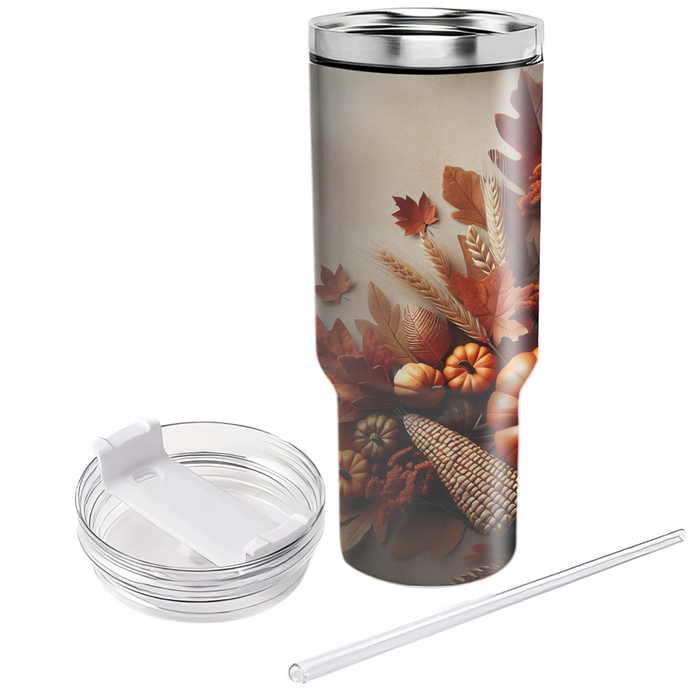 Bountiful Blessings - A Modern Thanksgiving  Travel Tumblers