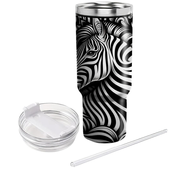 Zebra Stripe  Personalized Tumblers