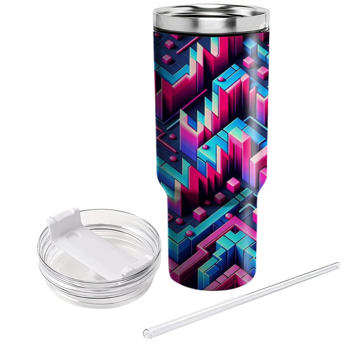 Synthpop Pulse  Tumblers With Lids