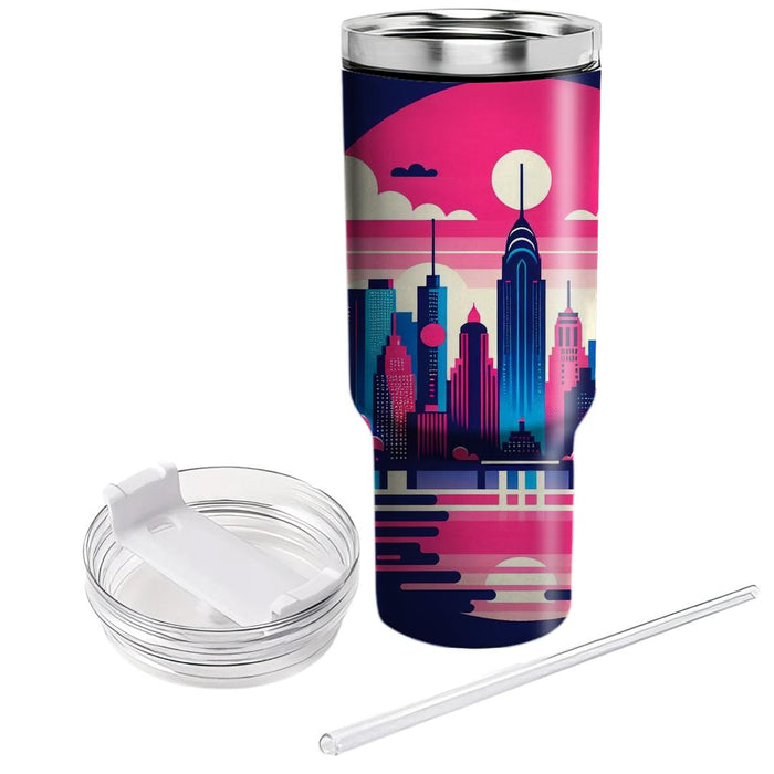 Vibrant Cityscape  Unique Tumblers