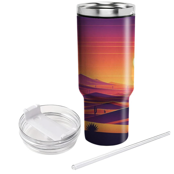 Desert Sunset Serenade  Unique Tumblers