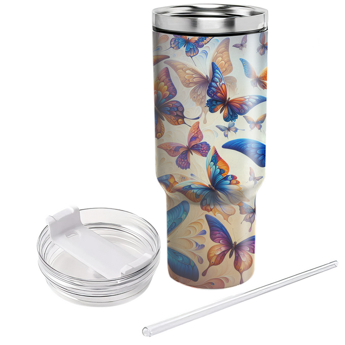 Vibrant Butterfly Dreams  Tumbler Cups