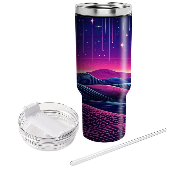 Synthwave Night Skies  Decorative Tumblers