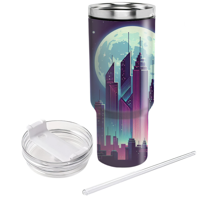 Synthwave Nightscape  Tumbler Cups