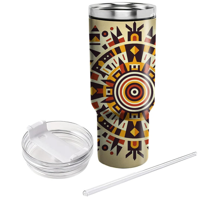 Aztec Sun Ritual  Custom Tumblers