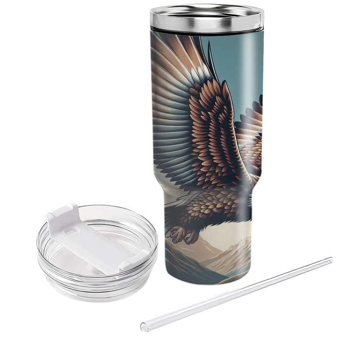 Majestic Eagle Flight  Tumblers With Lids