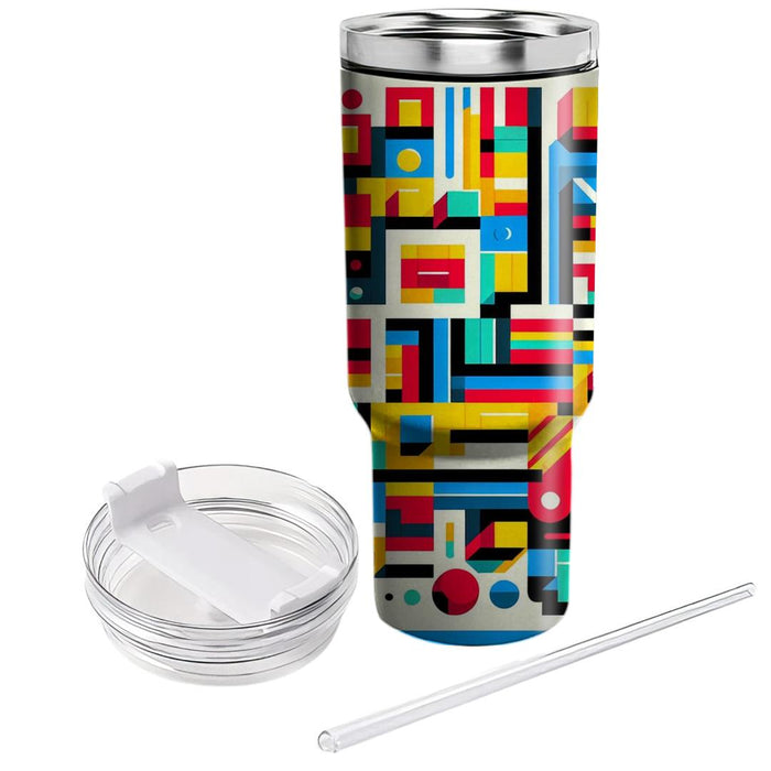 Vivid Color Block  Unique Tumblers