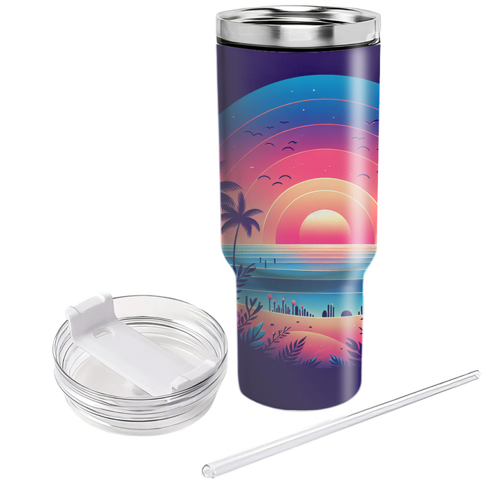 Radiant Sunset Silhouette  Tumblers For Gifts