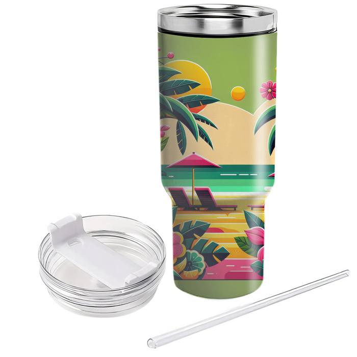 Tropical Paradise Travel Tumblers