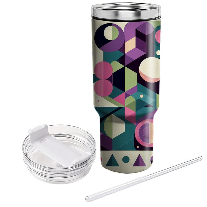 Enchanted Geometry Floral  Travel Tumblers