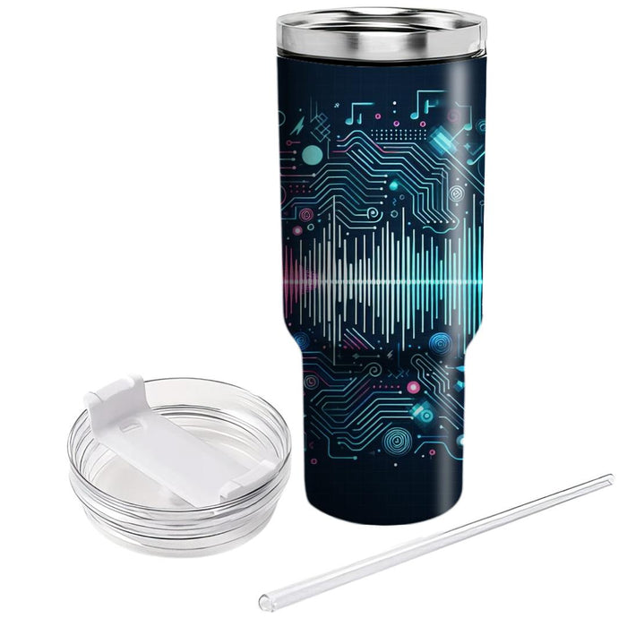 Techno Neon  Custom Tumblers