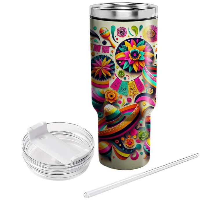 Funky Fiesta - A Mexican Celebration  Decorative Tumblers