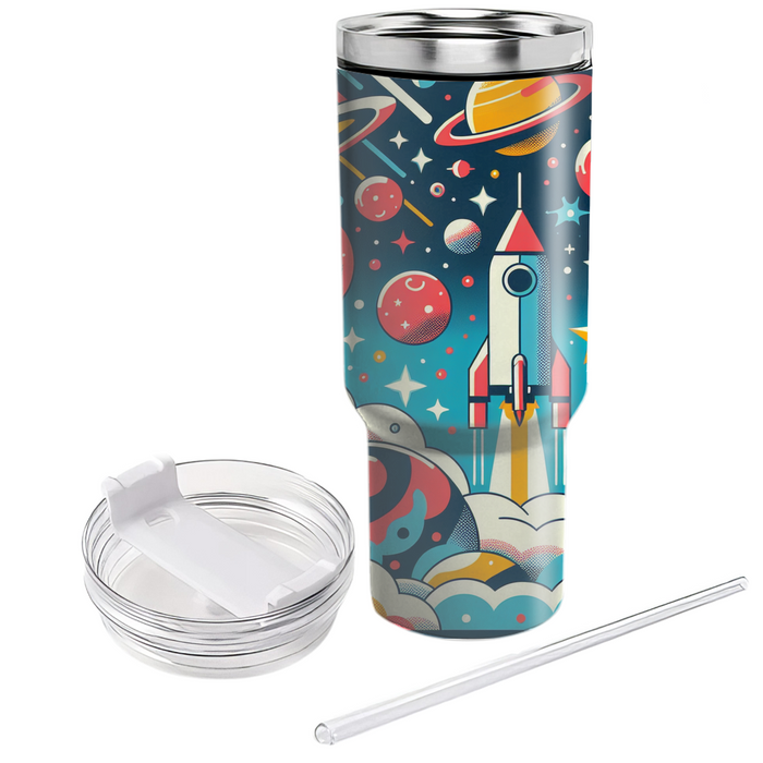 Retro Space Odyssey  Custom Tumblers