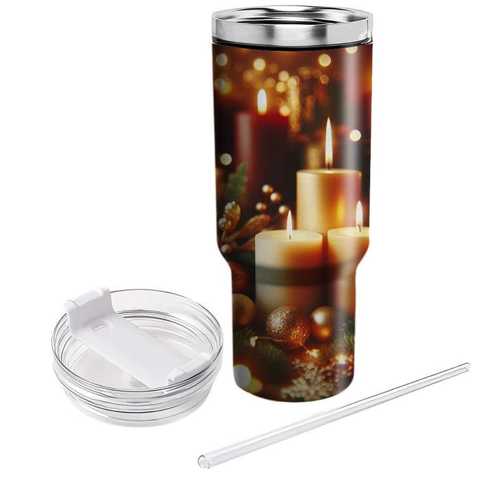 Candlelight Reverie - A Cozy Winter Celebration  Decorative Tumblers