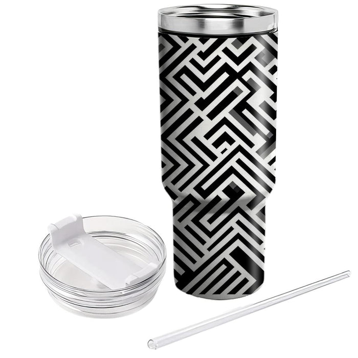 Zigzag Monochrome Essence  Insulated Tumblers