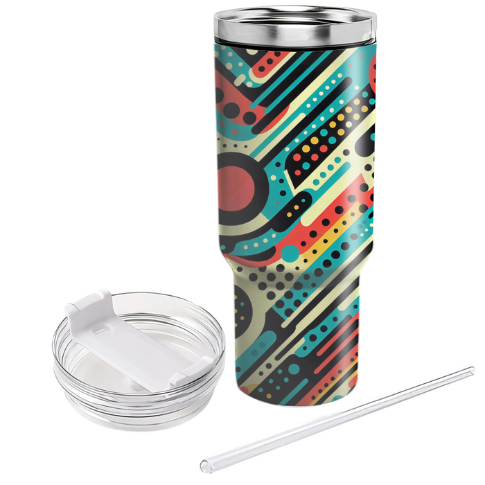 Dynamic Dots And Lines Decorative Tumblers