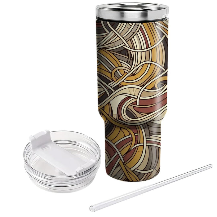 Retro Lines And Curves  Decorative Tumblers