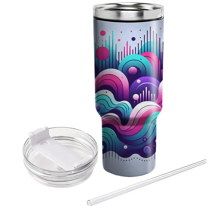 Retro Music Wave  Tumbler Cups