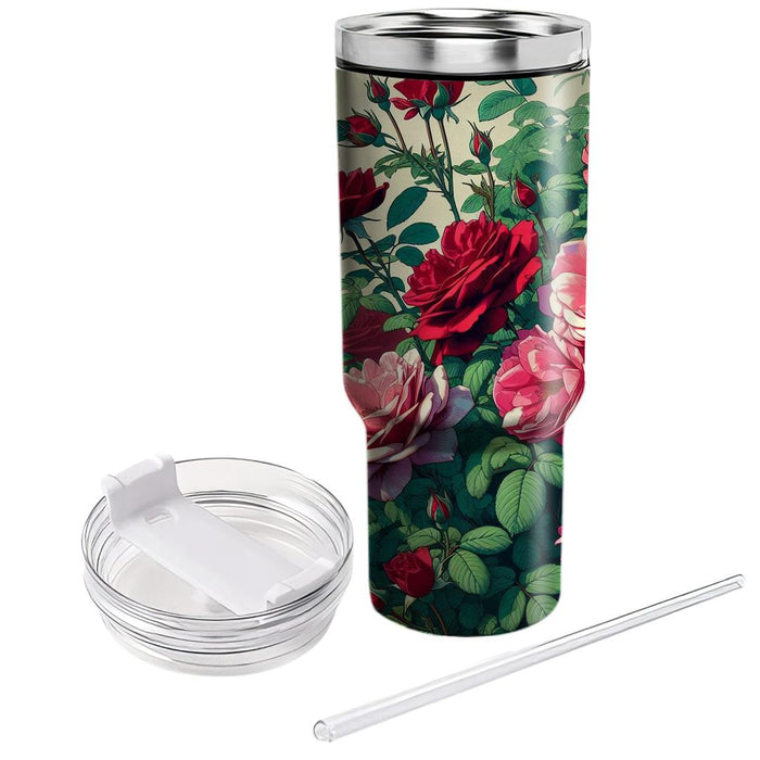 Wild Rose Garden  Tumblers With Lids