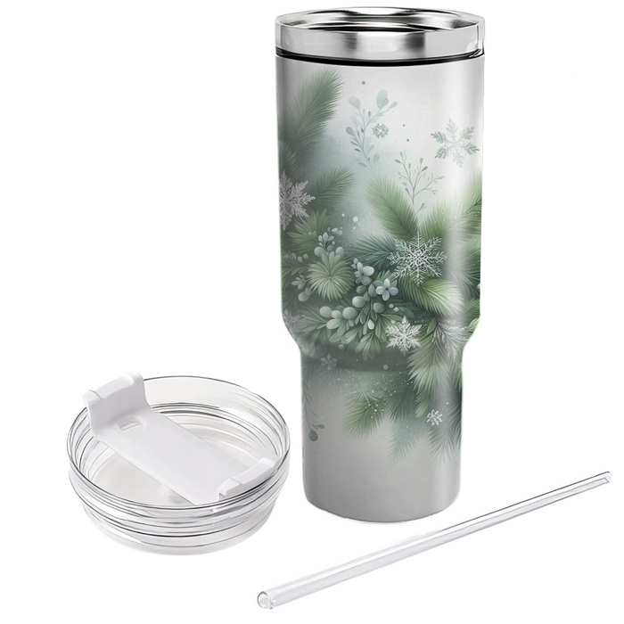 Winter Evergreen Elegance  Tumbler Cups