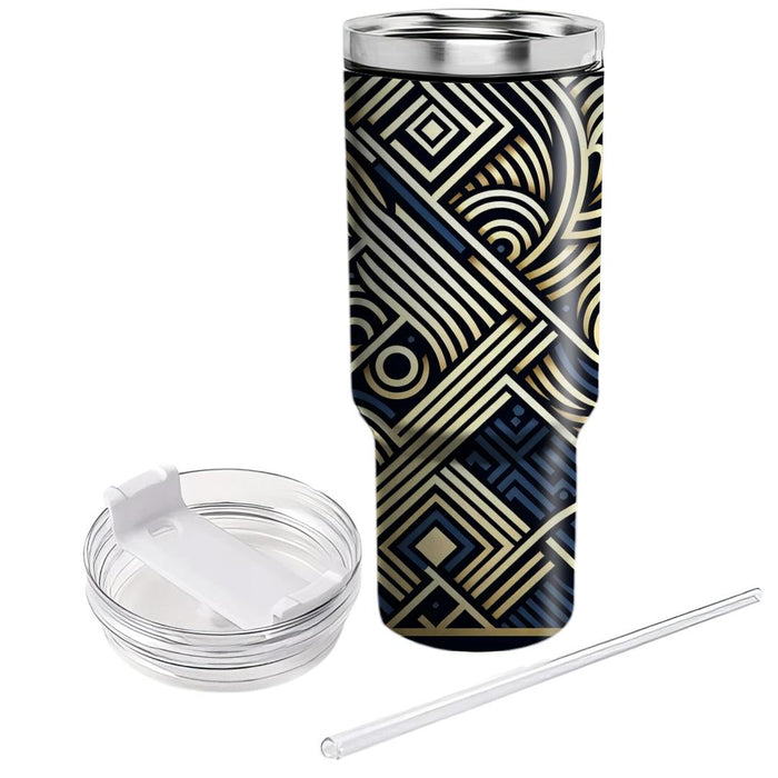 Geometric Wave Design  Custom Tumblers