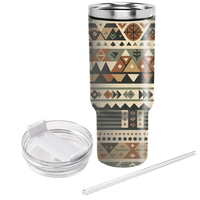 Tribal Triangle Harmony Custom Tumblers