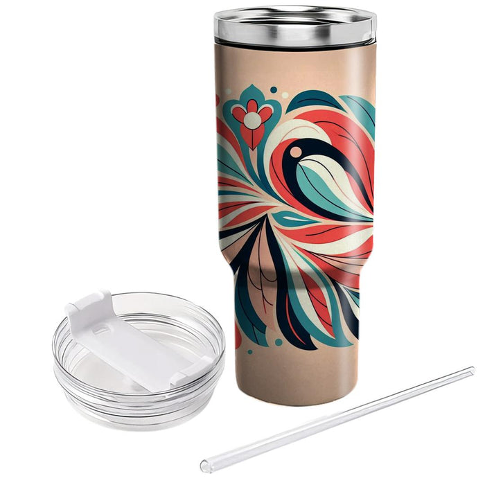 Whimsical Flower Petal Pattern  Custom Tumblers