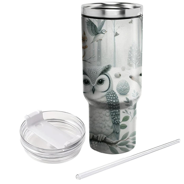 Winter Woodland Animal  Decorative Tumblers