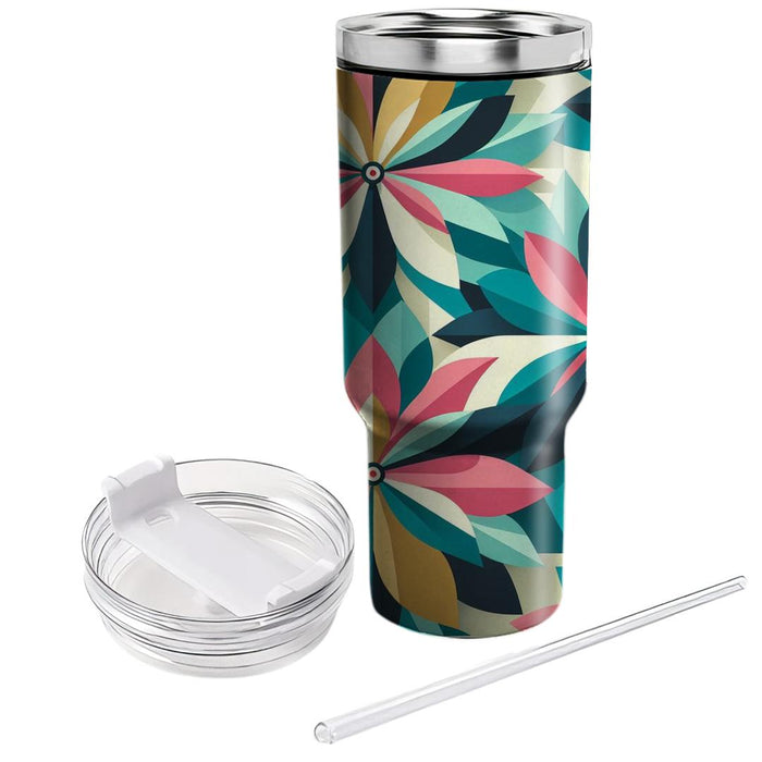 Geometric Petal Burst  Custom Tumblers