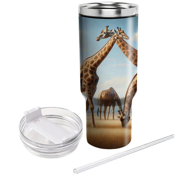 Gentle Giraffe Grace  Decorative Tumblers