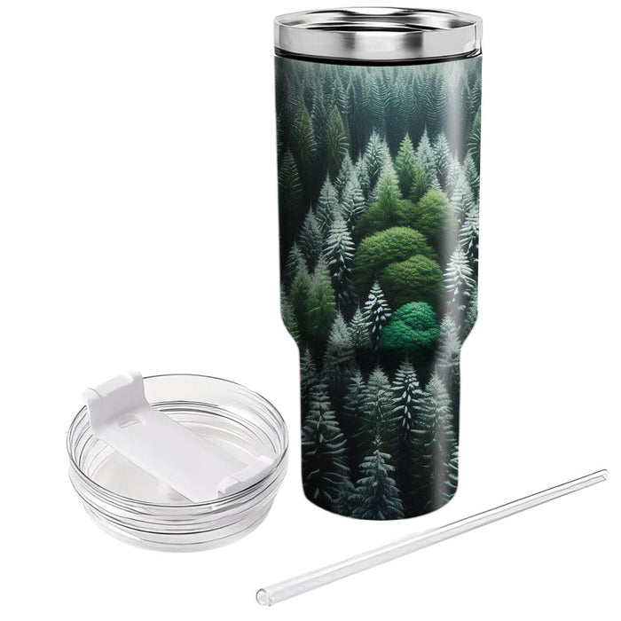 Winter Evergreen Enchantment  Decorative Tumblers