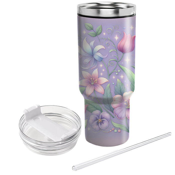 Whimsical Floral Fantasy  Custom Tumblers