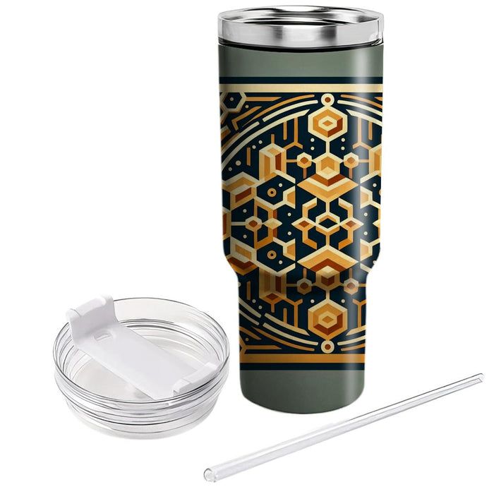 Sophisticated Honeycomb Pattern  Decorative Tumblers