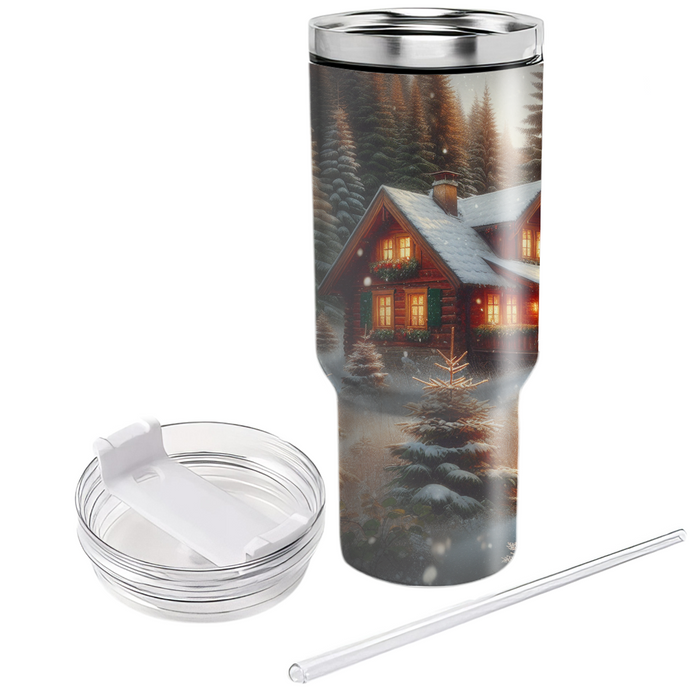 Winter Cozy Hearth  Personalized Tumblers