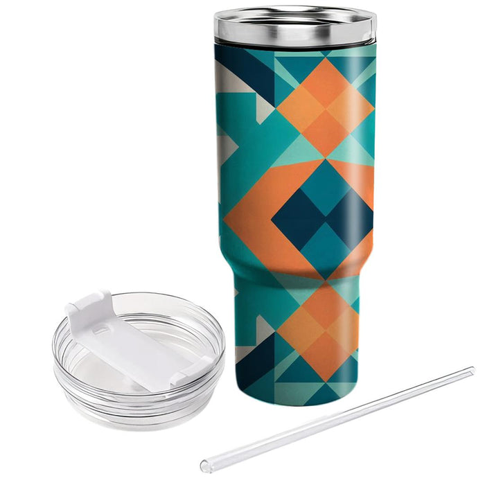 Symmetrical Triangle Harmony  Personalized Tumblers