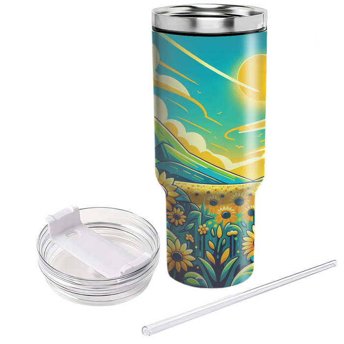 Sunflower Delight  Personalized Tumblers