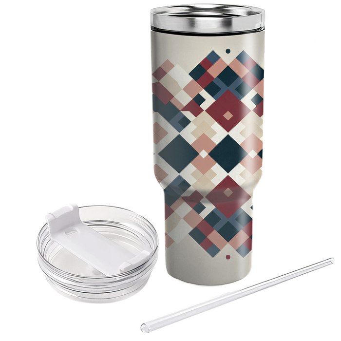 Trendy Diamond Checks  Unique Tumblers