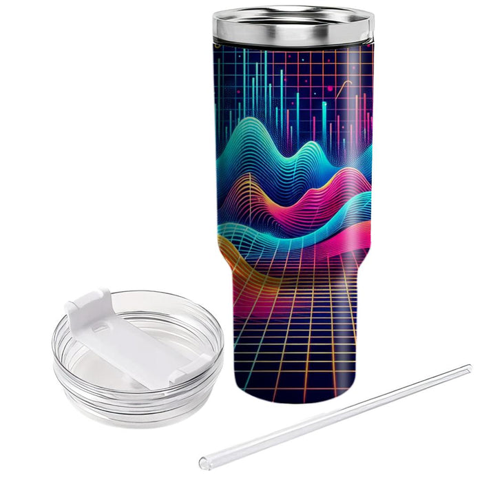 Futuristic Retro Wave  Custom Tumblers