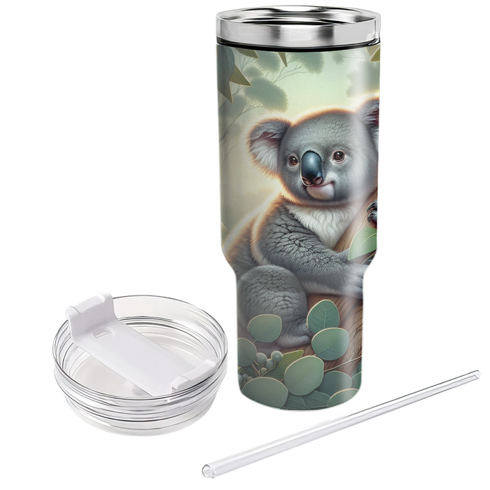 Tranquil Koala Eucalyptus  Tumblers With Lids