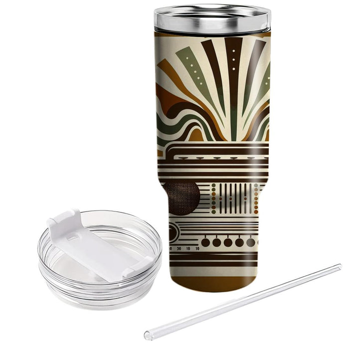 Vintage Radio Waves  Travel Tumblers