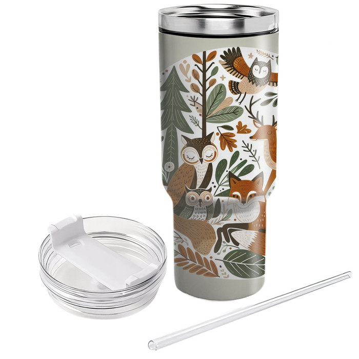 Woodland Creatures Delight Unique Tumblers