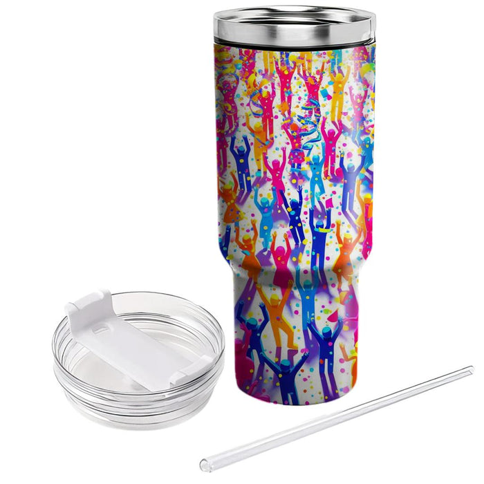 Bright Party Confetti  Unique Tumblers