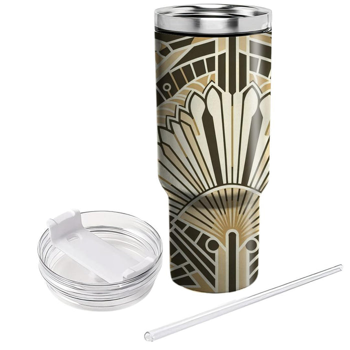 Art Deco Fan Flair  Insulated Tumblers