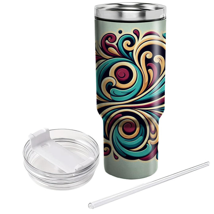 Artistic Paisley Swirls  Tumbler Cups